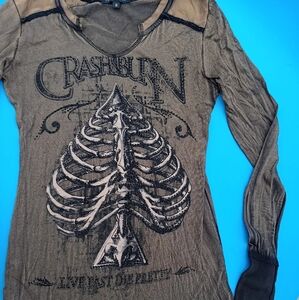 Crash and Burn Long Sleeve Tee